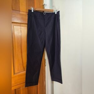 Tribal Women's Pull On Cuffed Dress Pants Black Sz 12